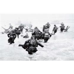 ROBERT CAPA (American, b. Hungary, 1913-1954) D-DAY INVASION stamped “Please credit: Robert Capa ...