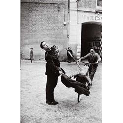 HENRI CARTIER-BRESSON (French, b. 1908) SPAIN typed label “Spain. Practise for the bullfight is p...