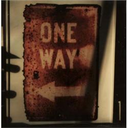 WALKER EVANS (American, 1903-1975) UNTITLED color Polaroid SX-70 print image: 3 x 3 in. (7.6 x 7....