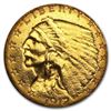 Image 1 : $2.50 Indian Gold Quarter Eagle  (1908-1929). NUMISMATIC GOLD COIN