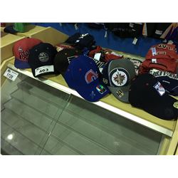 GROUP OF 6 ASSORTED NHL TEAM CAPS,  ROCKIES, ISLANDERS, FLYERS, NORQUES, JETS & RANGERS