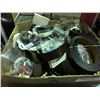 Image 1 : BOX FULL OF LEATHER BELT & ASSORTED PROFESSIONAL SPORTS BELT BUCKLES