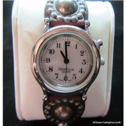 Western Natural Brown Leather Watch Band