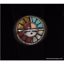 Zuni Sunface Inlay Ring