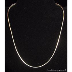 Milor Italian Sterling Silver 17 Inch Omega Chain
