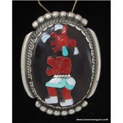 Bev Etsate Sterling Silver Kachina Dancer Pendant/Pin