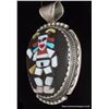 Image 4 : Sterling Silver Reversible Kachina Pendant