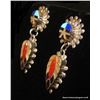 Image 2 : FSH Sterling Silver Sun Face Inlay Earrings