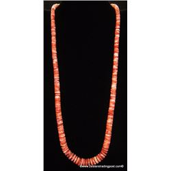 Reano Rounded Heishi Bead Spiny Oyster Necklace