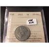 Image 1 : 1922 Canada 5 Cent Far Rim Rare! ICCS Certifed SP-64