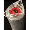 Image 1 : RCM Lot: 1 Roll x 2015 COLOURED Poppy 25-cent Original Roll of 40 pcs