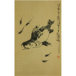 Cheng Shifa 1921-2007 Watercolour on Paper Scroll