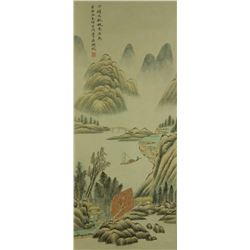 Wu Hufan 1894-1968 Watercolour on Paper Scroll
