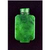 Image 1 : 18th/19th C. Emerald Green Hardstone Snuff Bottle