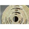 Image 2 : Chinese Archaistic Green Jade Carved Bi-Disk