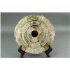 Image 4 : Chinese Archaistic Green Jade Carved Bi-Disk