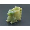 Image 3 : Chinese Fine Green Jade Vase With /Ram