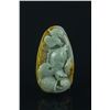 Image 4 : Chinese Russet Green Jadeite Carved Fish Group