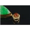 Image 2 : 18K Yellow Gold Teardrop Jadeite Pendant