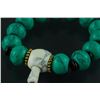 Image 4 : 2 Pc Chinese Turquoise-like Bracelet & Necklace