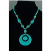 Image 5 : 2 Pc Chinese Turquoise-like Bracelet & Necklace