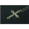 Image 5 : Set of Silver Cross Pendant Necklace and Earrings