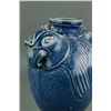 Image 2 : Chinese Blue Ground Porcelain Double Phenix Vase