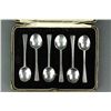 Image 1 : 6 Pc British Fine Silver Spoon Set