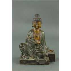 Chinese Bronze Guanyin Figure