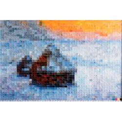 VIK MUNIZ (Brazilian, b. 1961) AFTER CLAUDE MONET (FROM PICTURES OF COLOR) signed and dated Galer...