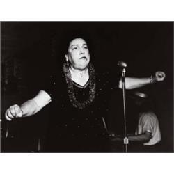 WEEGEE (Arthur Fellig) (American, 1899-1968) TILLY SCHNEIDER- SONGS SWEET AND LOW artist’s stamp ...