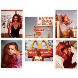 ANTONIO LOPEZ (Puerto Rican, 1943-1987) JERRy HALL estate and artist stamp on verso of mount 6 ch...