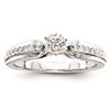 Image 1 : 14K White Gold Diamond Semi-Mount Engagement Ring