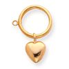 Image 1 : 14Ky Toggle Ring W/Heart For Clasp