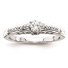 Image 1 : 14K White Gold Diamond Semi-Mount Engagement Ring