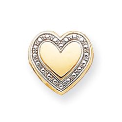 14K Slider Heart Locket