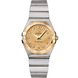 Omega  Constellation Brushed Quartz 27Mm  Women Watch