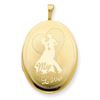 Image 1 : 1/20 Gold Filled 20Mm My Love With Couple Oval Locket