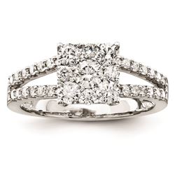 14K White Gold Diamond Fashion Ring