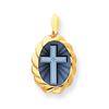 Image 1 : 14K 13X18 Cross Agate Cameo