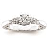 Image 1 : 14K White Gold Diamond Semi-Mount Engagement Ring