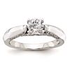 Image 1 : 14K White Gold Diamond Semi-Mount Engagement Ring