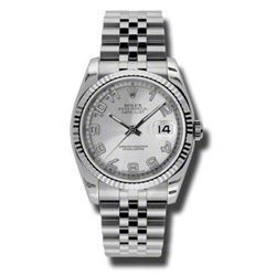 Rolex  Datejust 36 Steel  White Gold  Men Watch