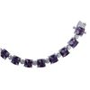 Image 1 : SS AMETHYST / DIAMOND BRACELET - Size 7.5 (#4298A)