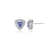 Image 1 : SS TANZANITE / WHITE TOPAZ EARRINGS (#7277TWT)