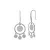 Image 1 : SILVER CUBIC ZIRCONIA EARRINGS (#7449CZ-AAAA)
