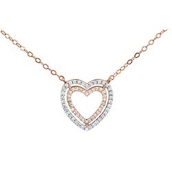 PG 17IN DIAMOND HEART NECKLACE (#1065D)