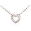 Image 1 : PG 17IN DIAMOND HEART NECKLACE (#1065D)