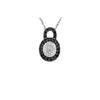 Image 1 : WG BLACK / WHITE DIAMOND PENDANT (#7257D-BLK)