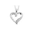 Image 1 : SS DIAMOND HEART PENDANT (#7512D)